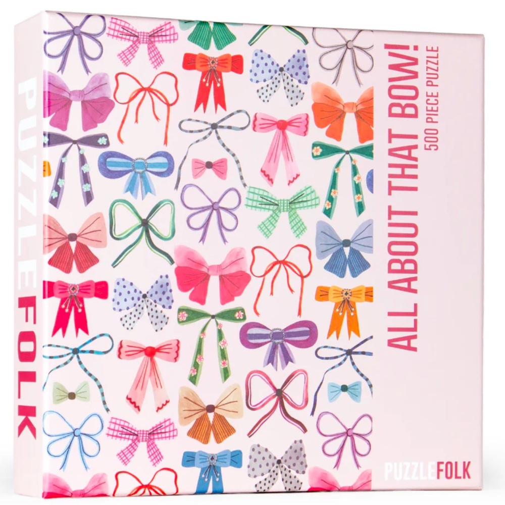 Puzzlefolk All About That Bow! 500 Piece Puzzle. Fun family activity.